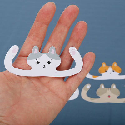Our cute kitty ear savers can make it more comfortable to wear a face mask. Hook the mask ear loops around the kitty paws. 