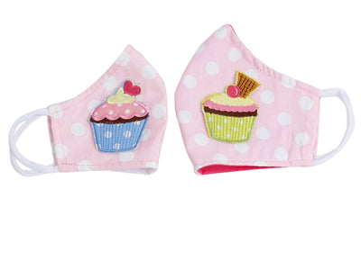 Add a cute cupcake patch to your face mask for a fun custom look! These high quality embroidered patches will be sewn onto your face mask so they stay on  when the mask is washed. 