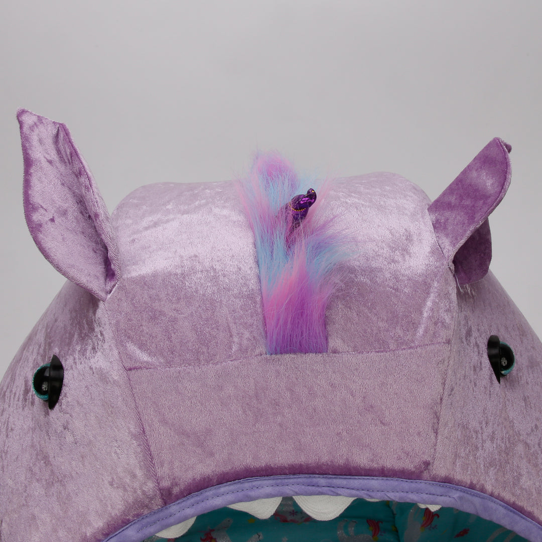 Lavender unicorn Cat Ball cat bed rainbow mane The Cat Ball
