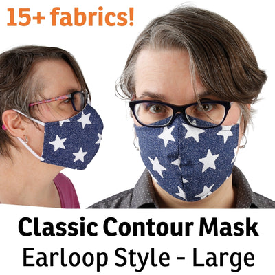 Cotton Face Mask - Size Large - Ear Loop